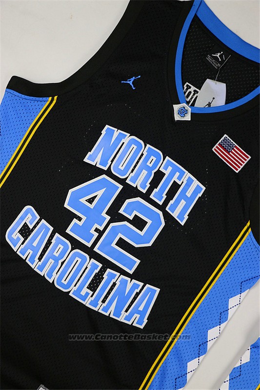 Maglia NCAA North Carolina Tar Heels Jerry Stackhouse #42 Nero